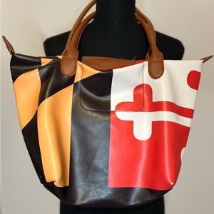 Maryland Flag theme handbag